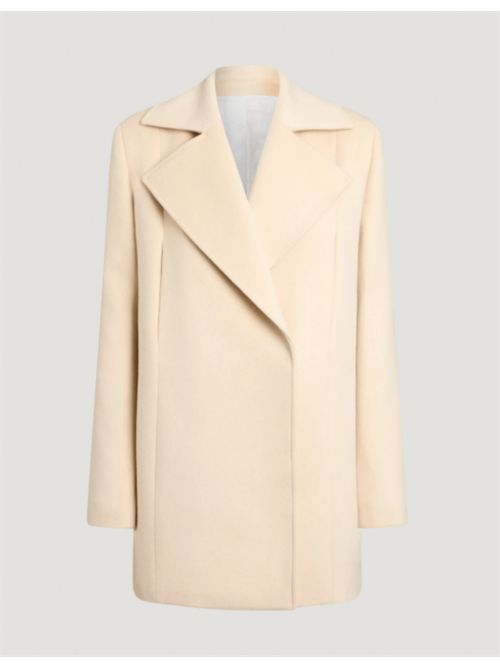 CAPPOTTO IN DRAP DI LANA E CACHEMIRE PT TORINO | 2FMR050STD.LB060015 Panna